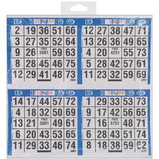 Bingo Game Sheets 8X8 125/Pkg 500 Games   Food & Grocery   Paper