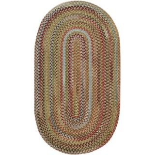 Old Country Braided Oval Runner Rug, 2' x 8'