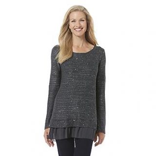 Jaclyn Smith Womens Embellished Sweater   Clothing, Shoes & Jewelry