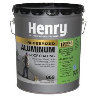 Henry 4.75 Gal. 869 Rubberized Aluminum Roof Coating (24 Piece) HE869072