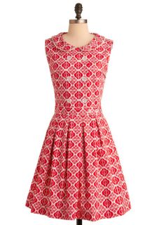 Red y for Tea Dress  Mod Retro Vintage Dresses
