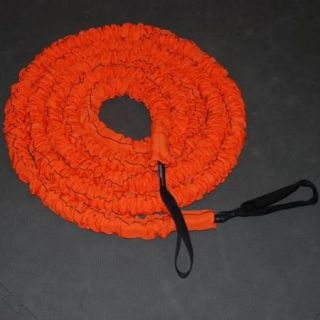 Stroops MMA 20 ft. The Beast Battle Rope Slastix with Orange Fabric Loops