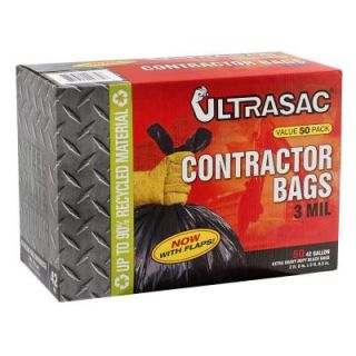 Ultrasac 42 Gal. Contractor Bag with Flaps (50 Count) HMD 719963