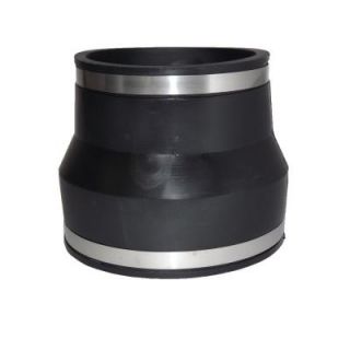 Fernco 4 in. x 6 in. PVC Clay to C.I. or Plastic Flexible Coupling 1002 46