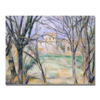 Trademark Fine Art 24 in. x 32 in. Trees and Houses Canvas Art BL0968 C2432GG