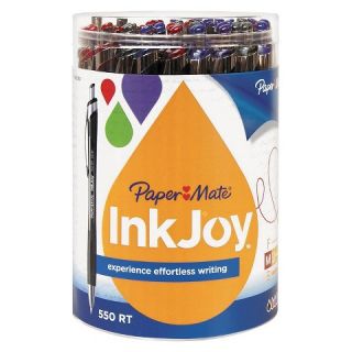 Paper Mate® InkJoy 550 RT Ballpoint Retractable Pen, 1.0 mm, 12 Black
