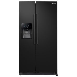 Samsung Food ShowCase 24.7 cu ft Side by Side Refrigerator Single Ice Maker and Door Within Door (Black) ENERGY STAR