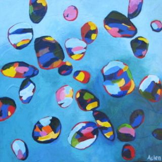 Art Excuse Water Gem#3 by Susan Lhamo Original Painting on Wrapped