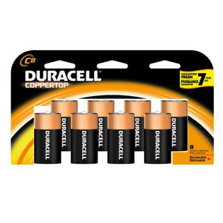 Duracell 8 Pack C Alkaline Batteries