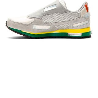 Raf Simons Silver Canvas & Leather Adidas Edition Sneakers