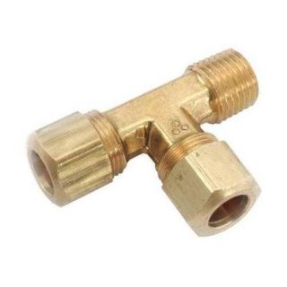 ANDERSON METALS 700071 0604 Tee, Low Lead Brass, 200 psi