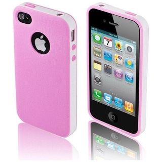 BasAcc White/ Hot Pink TPU Case for Apple iPhone 4/ 4S