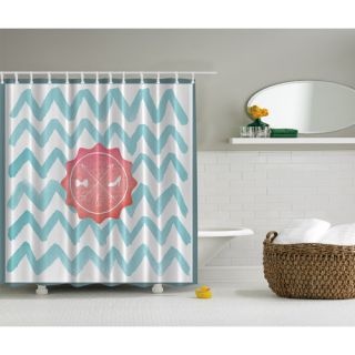 His and Her Bathroom on Chevron Print Shower Curtain by Ambesonne