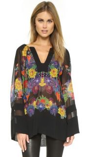 Just Cavalli Mexican Couture Print Blouse