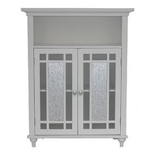 Elegant Home Windsor Double Door Floor Cabinet   White