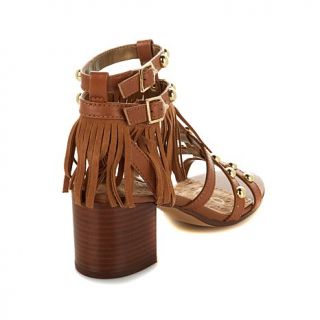 Sam Edelman "Shaelyn" Leather and Suede Fringed Sandal with Studs   8021067