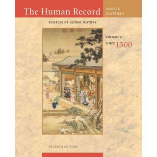 The Human Record Sources of Global History Since 1500