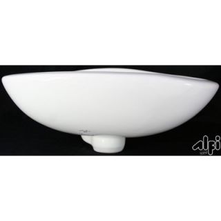 Alfi Brand Small Wall Mount Bathroom Sink with Overflow