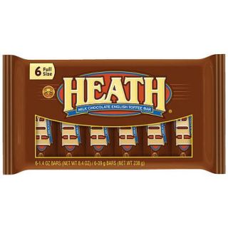 Heath English Toffee Milk Chocolate, 6 Ct