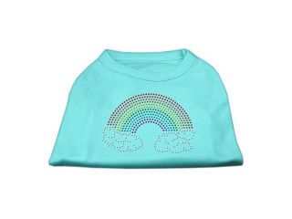 Mirage Pet Products 52 68 LGAQ Rhinestone Rainbow Shirts Aqua L   14