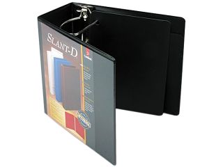 Cardinal 10901 ClearVue Premium Slant D Vinyl Presentation Binder, 5" Capacity, Black