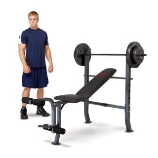Marcy 80 pound Weight Set Workout Bench   13732023  