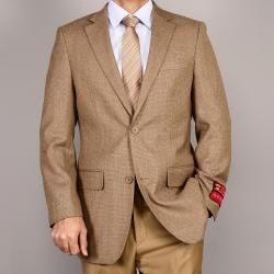 Mens Classic Camel Two Button Wool Sport Coat  ™ Shopping