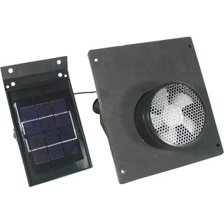 Sunforce Solar Vent Fan — 2.2 Volt, 0.8 Amp Crystalline Solar Panel