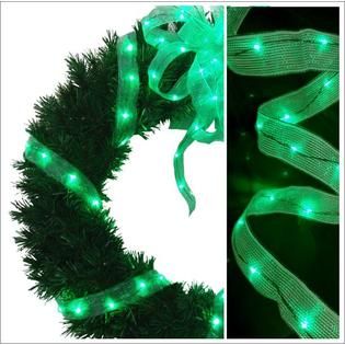 Starlite Creations  18Ft LED Ribbon Lights, 108 Lights, Green