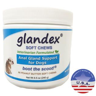 Glandex® Soft Chews for Dogs, Peanut Butter, 60 ct   Pet Supplies