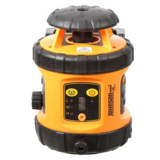 Johnson Self Leveling Rotary Laser Level with Detector 40 6516