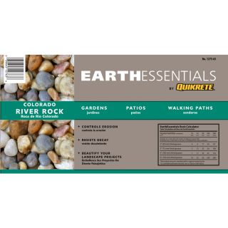 EARTHESSENTIALS BY QUIKRETE 0.5 cu ft Colorado River Stone