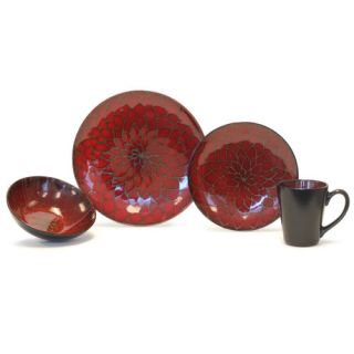 Baum Dahlia 16 Piece Dinnerware Set