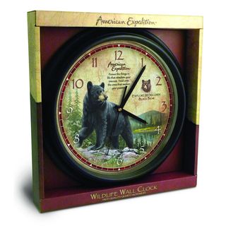 American Expedition Black Bear Wall Clock