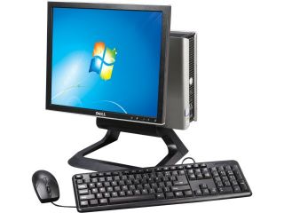 Dell Optiplex 755 Elite [Microsoft Authorized Recertified Off Lease] All In One Desktop System: Intel Core 2 Duo 2.33Ghz, 2GB RAM, 250GB HDD, DVDROM CDRW Combo Drive, 17” Display, Win 7 Home 32 Bit