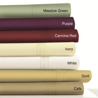 Egyptian Cotton 500 Thread Count Extra Deep Pocket Solid Sheet Set King   Meadow Green