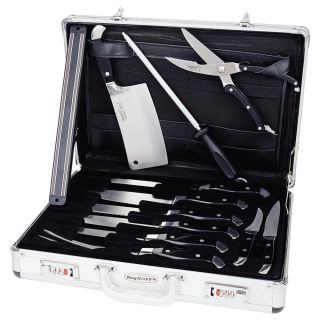 BergHoff Forged 12 piece Ergonomic Knife Set and Case  