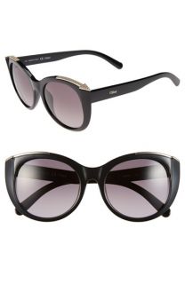 Chloé Dallia 55mm Rounded Cat Eye Sunglasses