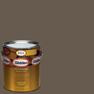 Glidden Premium 1 gal. #HDGWN26D Cedar Brown Flat Latex Exterior Paint HDGWN26DPX 01F
