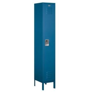 Salsbury Industries 51000 Series 15 in. W x 78 in. H x 15 in. D Single Tier Extra Wide Metal Locker Unassembled in Blue 51165BL U