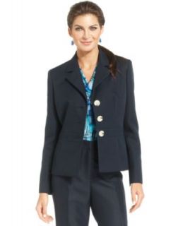 Le Suit Three Quarter Sleeve Portrait Collar Jacket