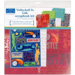 Volleyball Is Life Scrapbook Page Kit 12X12 Volleyball   Home   Crafts
