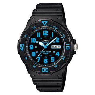 Casio Mens Dive Style Watch   Black/Blue   MRW200H 2BV