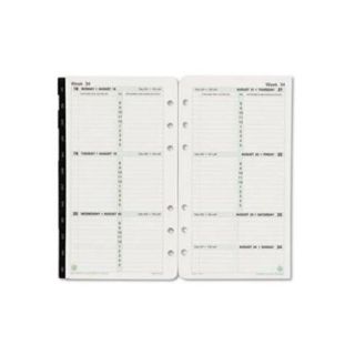 Day Timer Dated Two Page per Week Organizer Refill, January December, 3 3/4 x 6 3/4, 2016