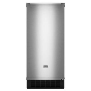 Maytag 15 in. 50 lb. Freestanding or Built In Icemaker in Stainless Steel MIM1554ZRS