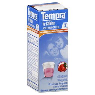 Tempra Pain Reliever and Fever Reducer, for Children, 3 to 6 Years
