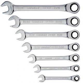 Stanley 7 Piece Ratcheting Wrench Set, SAE   Tools   Wrenches