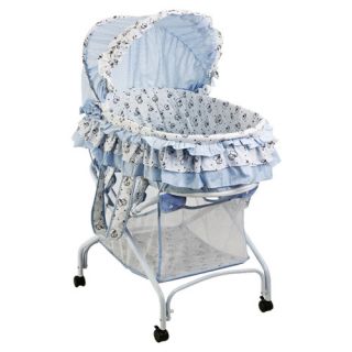 Dream On Me 2 in 1 Bassinet to Cradle in Light Blue