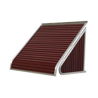NuImage Awnings 3 ft. 3500 Series Aluminum Window Awning (24 in. H x 20 in. D) in Burgundy 35X5X4216XX05X