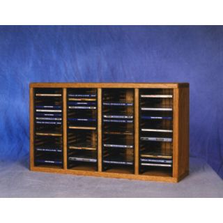 400 Series 80 CD Multimedia Tabletop Storage Rack by Wood Shed